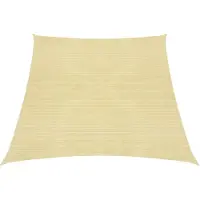 vidaXL Zonnezeil 160 g/m² 4/5x3 m HDPE beige