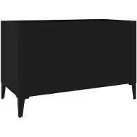 vidaXL Platenkast 74,5x38x48 cm bewerkt hout zwart