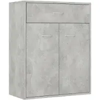 vidaXL Dressoir 60x30x75 cm bewerkt hout betongrijs