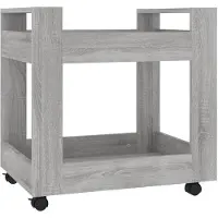 vidaXL Bureaukastje 60x45x60 cm bewerkt hout grijs sonoma eikenkleurig