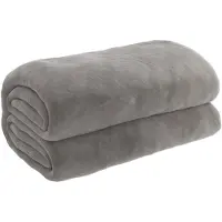 vidaXL Verzwaringsdeken met hoes 200x230 cm 9 kg stof grijs