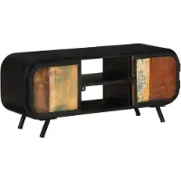 vidaXL Tv-meubel 110x30x45 cm massief gerecycled hout