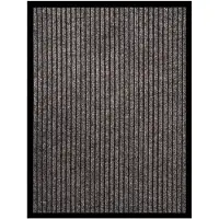 vidaXL Deurmat 60x80 cm gestreept beige