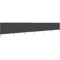 vidaXL Windscherm 6-panelen 800x80 cm stof grijs