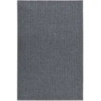 vidaXL Droogloopmat 100x150 cm grijs