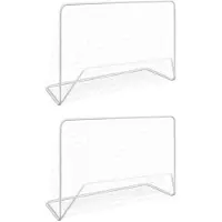 vidaXL Voetbaldoelen 2 st met netten 182x61x122 cm staal wit