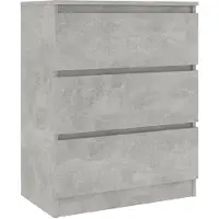 vidaXL Dressoir 60x35x76 cm bewerkt hout betongrijs