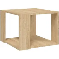 vidaXL Salontafel - Afgewerkt hout Sonoma eiken kleur, 40 x 40 x 30 cm