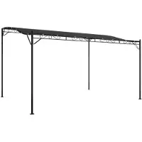 vidaXL Markies, antraciet, 4x3 meter, 180 g/m², stof en staal