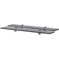 vidaXL Schappen zwevend 2 st 70x10 cm 8 mm glas