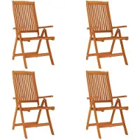 vidaXL Klapstoelen 4 stuks van massief eucalyptushout
