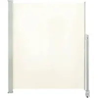 vidaXL Tuinscherm uittrekbaar 160x300 cm crèmekleurig