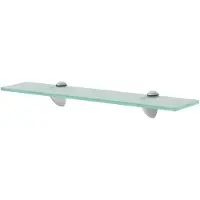 vidaXL Zwevend schap 50x10 cm 8 mm glas