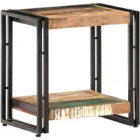 vidaXL Bijzettafel 40x30x40 cm massief gerecycled hout
