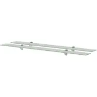 vidaXL Schappen zwevend 2 st 100x10 cm 8 mm glas