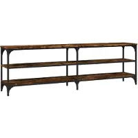 vidaXL Tv-meubel 160x30x50 cm bewerkt hout gerookt eikenkleurig