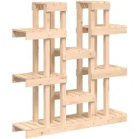 vidaXL Plantenstandaard 104,5x25x109,5 cm massief grenenhout