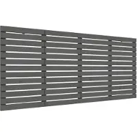 vidaXL Hoofdbord wandmontage 156x3x91,5 cm massief grenenhout grijs