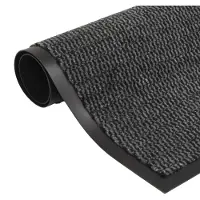 vidaXL Droogloopmat rechthoekig getuft 40x60 cm antraciet