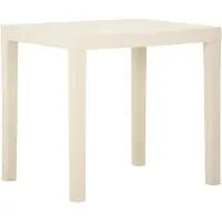 vidaXL Tuintafel 79x65x72 cm kunststof wit