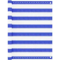 vidaXL Balkonscherm 90x400 cm HDPE blauw en wit