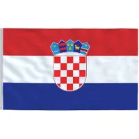 vidaXL Vlag Kroatië 90x150 cm
