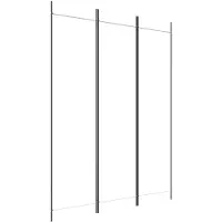 vidaXL Kamerscherm met 3 panelen 150x200 cm stof wit