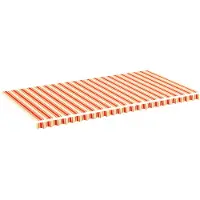 vidaXL Vervangingsdoek voor luifel 600x300 cm polyester geel en oranje