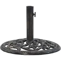 vidaXL Parasolvoet 12 kg 48 cm gietijzer bronskleurig
