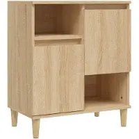 vidaXL Dressoir Sonoma-eikenhout, 60x35x70 cm, houtvezel