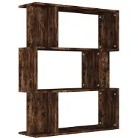 vidaXL Boekenkast / kamerscherm 80x24x96 cm bewerkt hout gerookt eiken