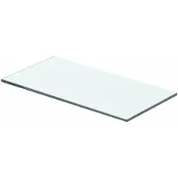 vidaXL Wandschap transparant 40x15 cm glas
