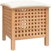 vidaXL Badkamerkruk 48x47,5x52 cm massief walnotenhout