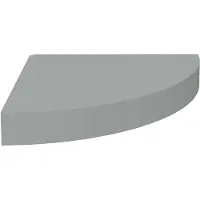 vidaXL Hoekschap zwevend 25x25x3,8 cm MDF grijs