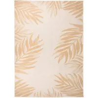 vidaXL Buitenkleed met bladpatroon platgeweven 120x170 cm