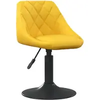 vidaXL Barkruk fluweel mosterdgeel