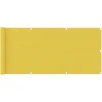 vidaXL Balkonscherm 75x400 cm HDPE geel