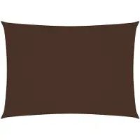 vidaXL Zonnescherm rechthoekig 2x4 m oxford stof bruin