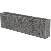 vidaXL Gabion plantenbak verhoogd 360x50x100 cm gegalvaniseerd staal