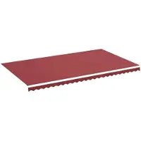 vidaXL Vervangingsdoek voor zonnescherm, bordeauxrood, 580x345 cm, polyester