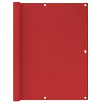 vidaXL Balkonscherm 120x500 cm HDPE rood