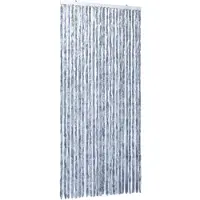 vidaXL Vliegengordijn 100x220 cm chenille zilverkleurig