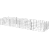 vidaXL Gabion plantenbak verhoogd 360x90x50 cm staal