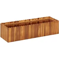 vidaXL Plantenbak verhoogd 100x30x25 cm massief acaciahout