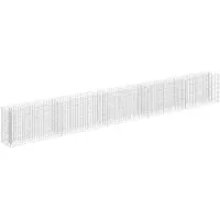 vidaXL Gabion plantenbak verhoogd 450x30x60 cm gegalvaniseerd staal