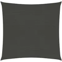vidaXL Zonnezeil 160 g/m² 4x4 m HDPE antracietkleurig