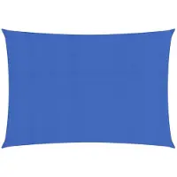 vidaXL Zonnezeil 160 g/m² 2x3,5 m HDPE blauw