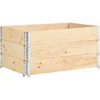 vidaXL 3 st Plantenbakken verhoogd 80x120 cm massief grenenhout