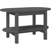 vidaXL Salontafel 80x45x45 cm massief grenenhout grijs