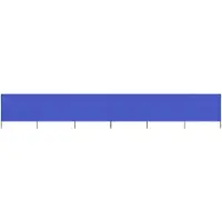 vidaXL Windscherm 6-panelen 800x80 cm stof azuurblauw